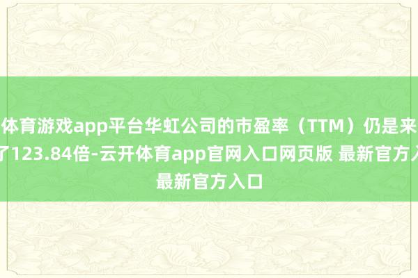 体育游戏app平台华虹公司的市盈率(TTM)仍是来到了123.84倍-云开体育app官网入口网页版 最新官方入口