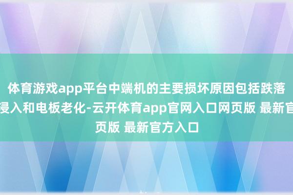 体育游戏app平台中端机的主要损坏原因包括跌落、液体浸入和电板老化-云开体育app官网入口网页版 最新官方入口